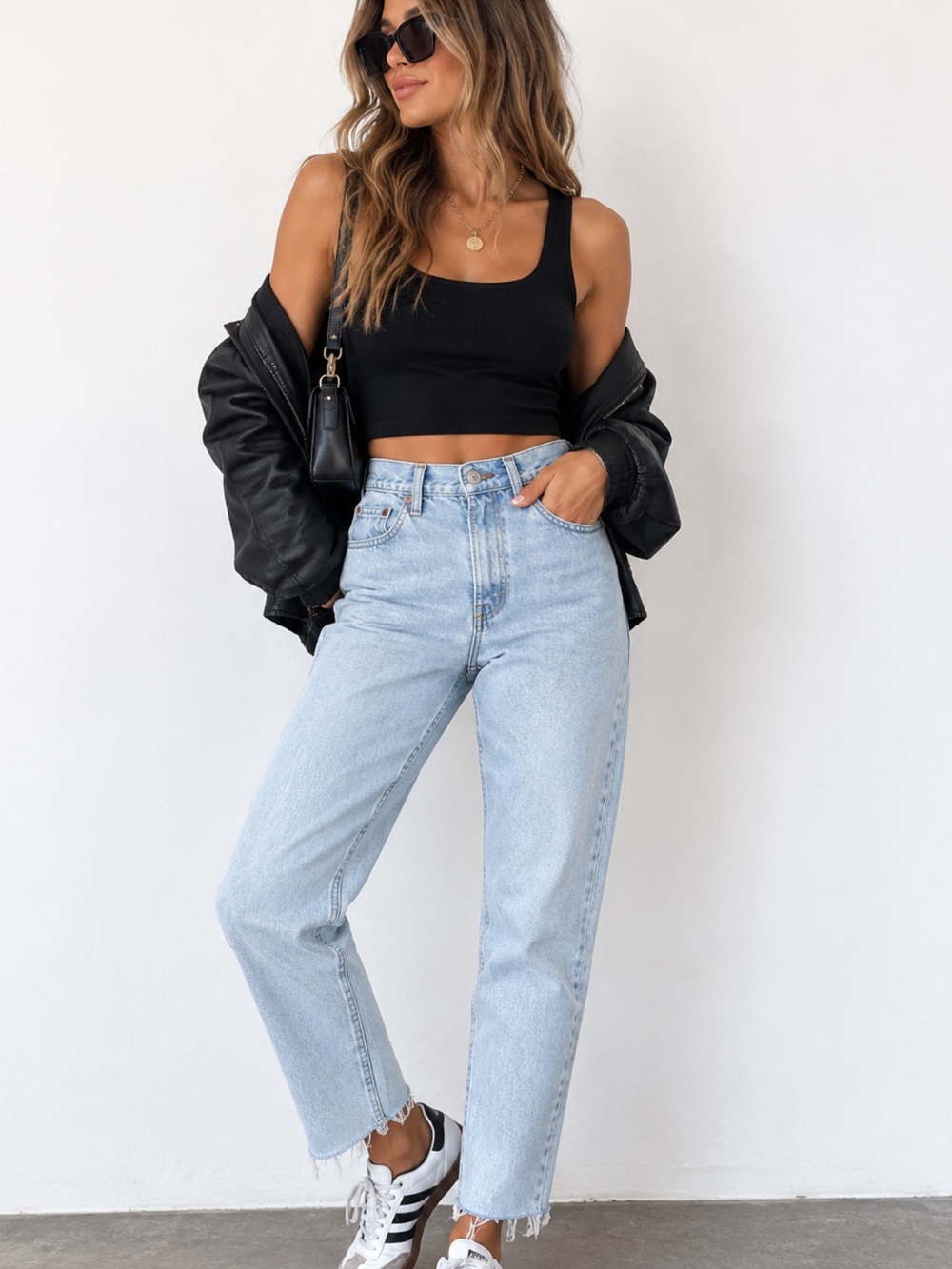 Levi's  550 Vintage  high waisted Light Wash raw hemJeans 24 waist 26 inseam